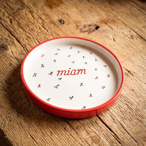 Petite assiette artisanal en jesmonite