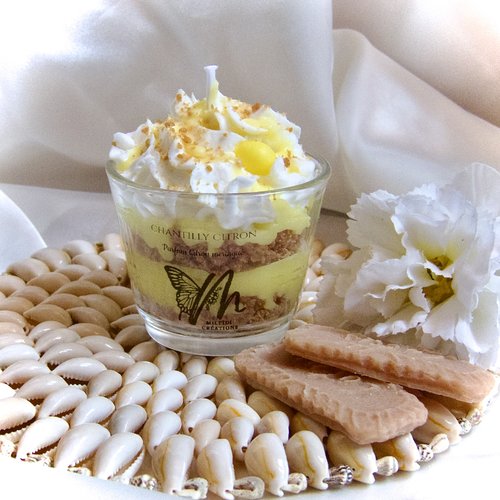Bougie chantilly citron