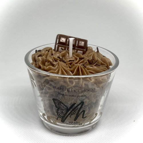 Bougie chantilly choco