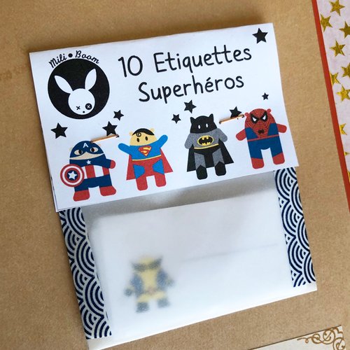 10 etiquettes de superhéros