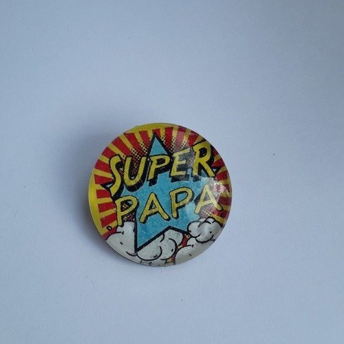 Badge "super papa" 