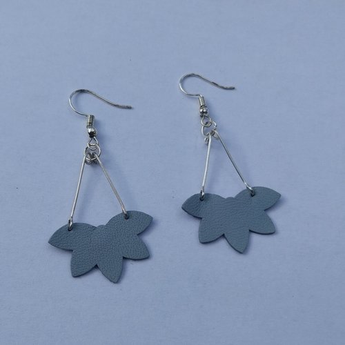 Boucle d'oreilles cuir