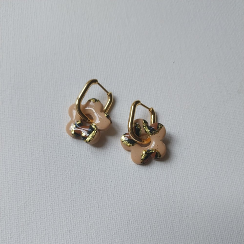 Boucle d'oreilles léopard