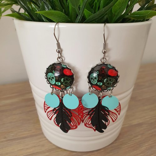Boucles d'oreilles cabochon
