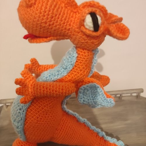 Dragon amigurumi au crochet