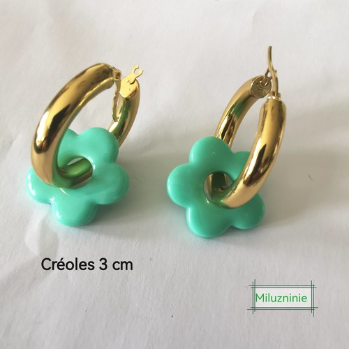 Pampilles en fimo pour boucles d’oreilles – fait main & interchangeables, avec ou sans créoles.