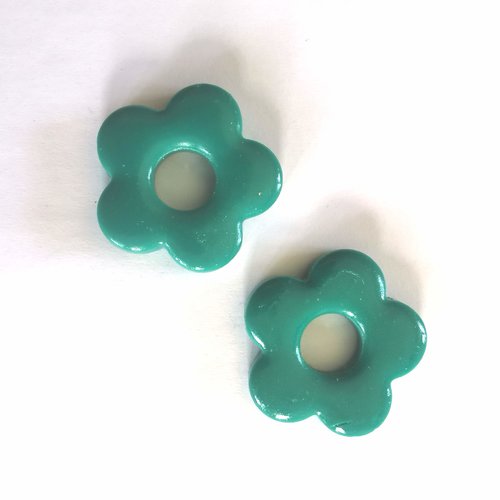 Pampilles florales en fimo – faites main & interchangeables - pour créoles