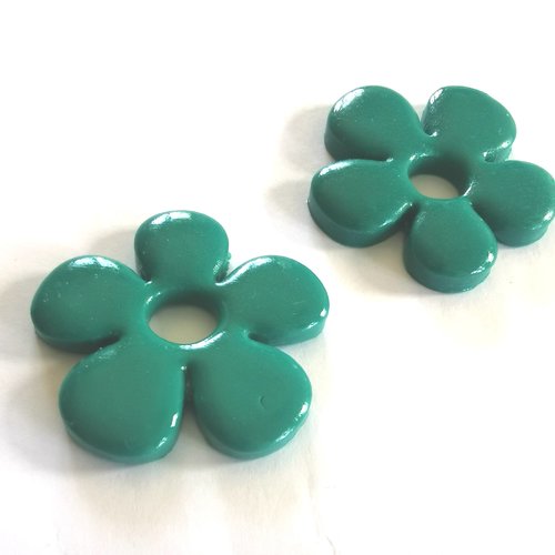 Pampilles florales en fimo – faites main & interchangeables - pour créoles