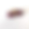 Pampilles violette en fimo faites main – uniques & interchangeables pour créoles