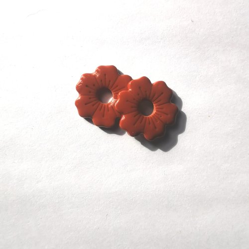 Pampilles terracotta en fimo faites main – uniques & interchangeables pour créoles