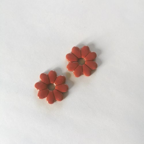 Pampilles terracotta en fimo faites main – uniques & interchangeables pour créoles