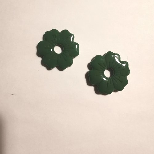 Pampilles verte en fimo faites main – uniques & interchangeables pour créoles