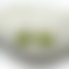 Boucles d’oreilles pomme d’amour vert anis