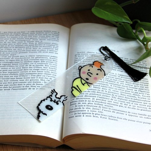 Marque-page glass painting. célèbre détective.