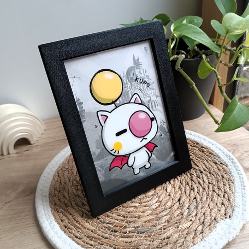 Cadre glass painting. personnage jeux vidéo.