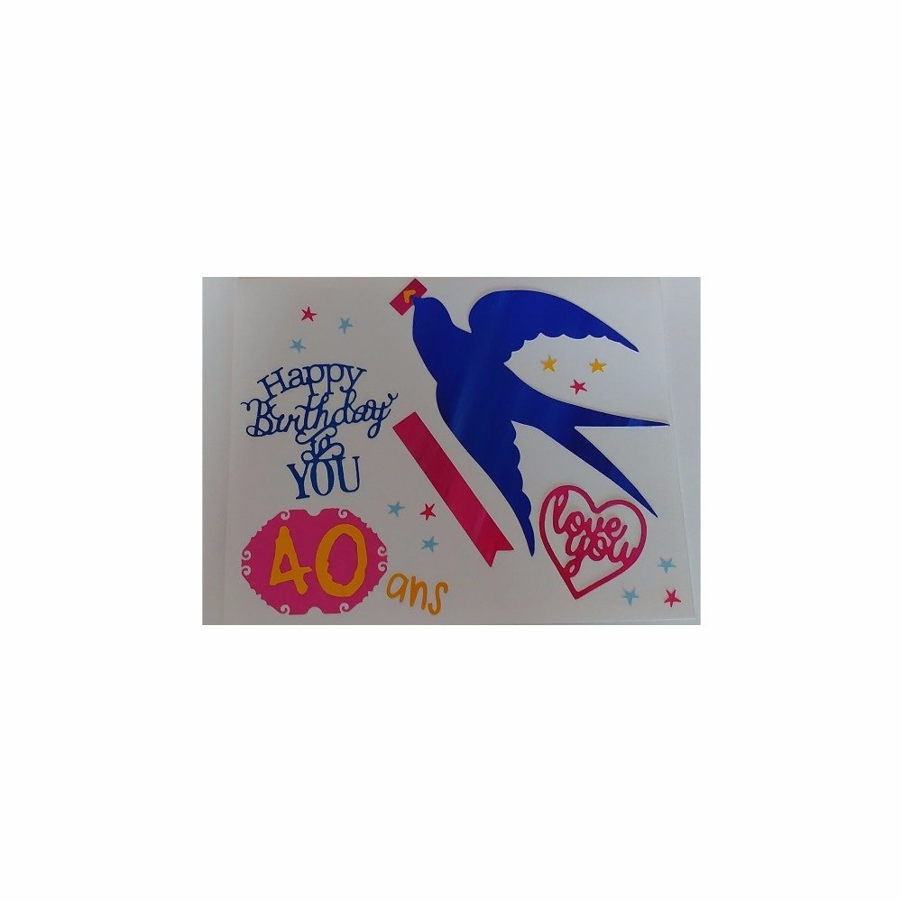 Carte Anniversaire 40 Ans Femme Carte Anniversaire Un Grand Marche