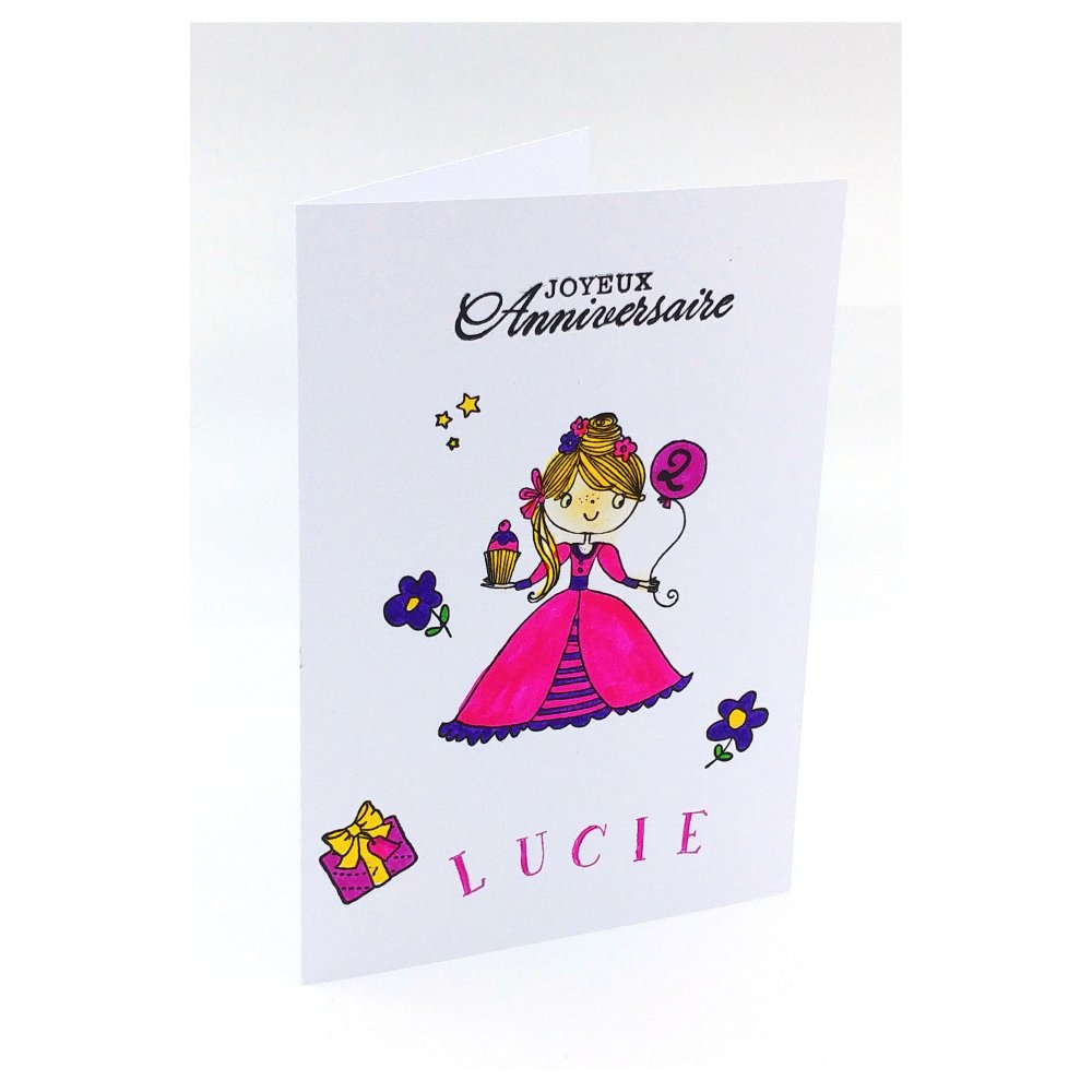 Carte D Anniversaire Fille Carte Fille Un Grand Marche