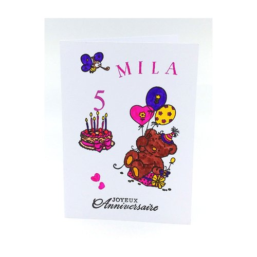 Carte Anniversaire Fait Main Carte Scrapbooking Un Grand Marche