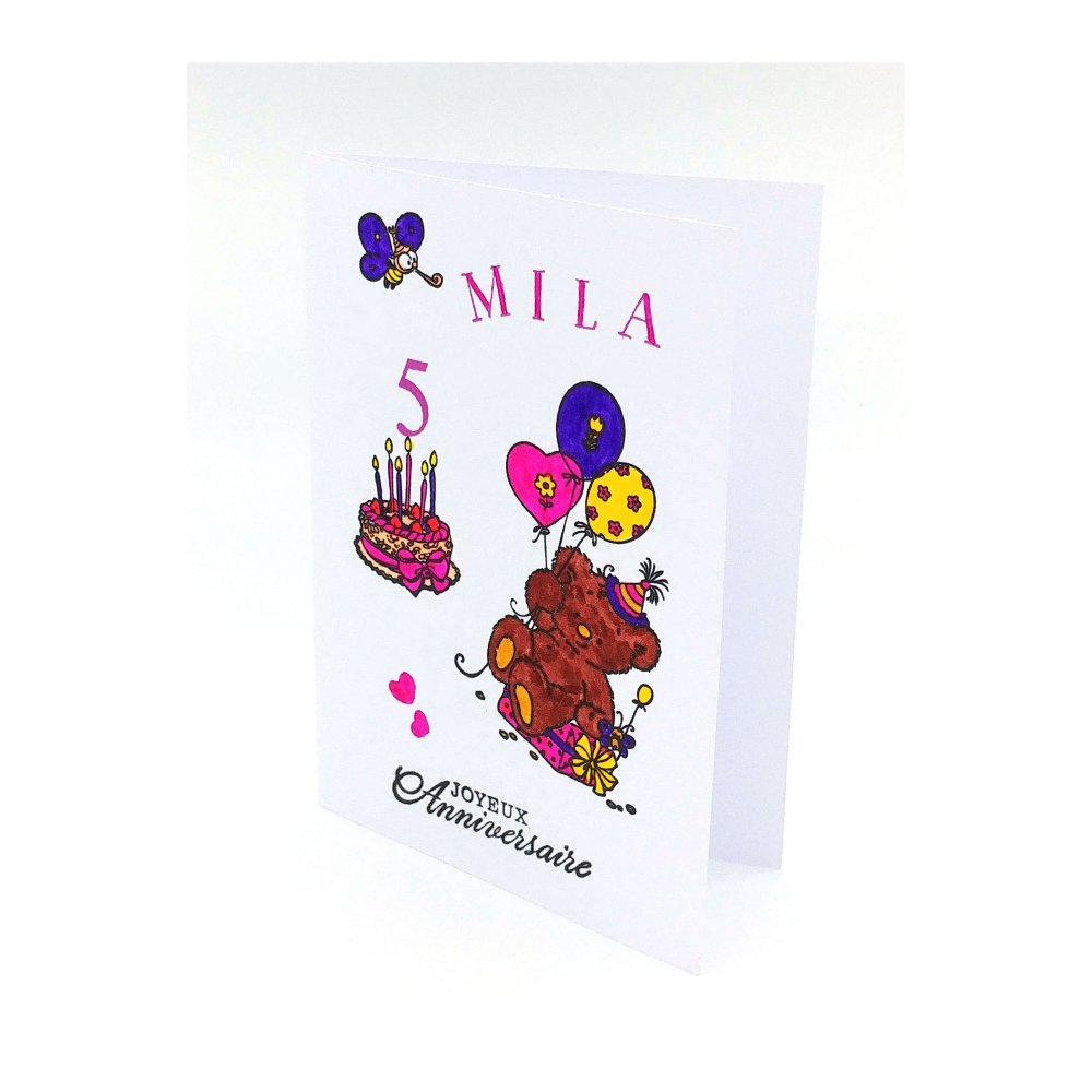 Carte Anniversaire Fait Main Carte Scrapbooking Un Grand Marche