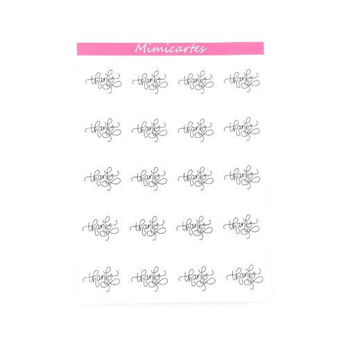 10 feuilles de sticker rond thanks, 200 etiquettes autocollantes merci pour cadeau, emballage, mariage, anniversaire, scrapbooking,