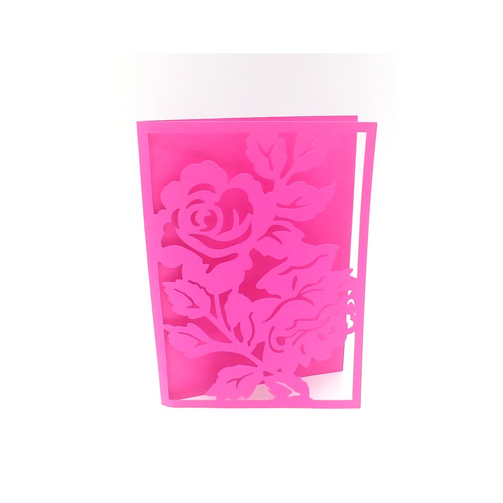 Carte De Voeux Carte Rose Carte Anniversaire Amitie Mariage Amour Un Grand Marche