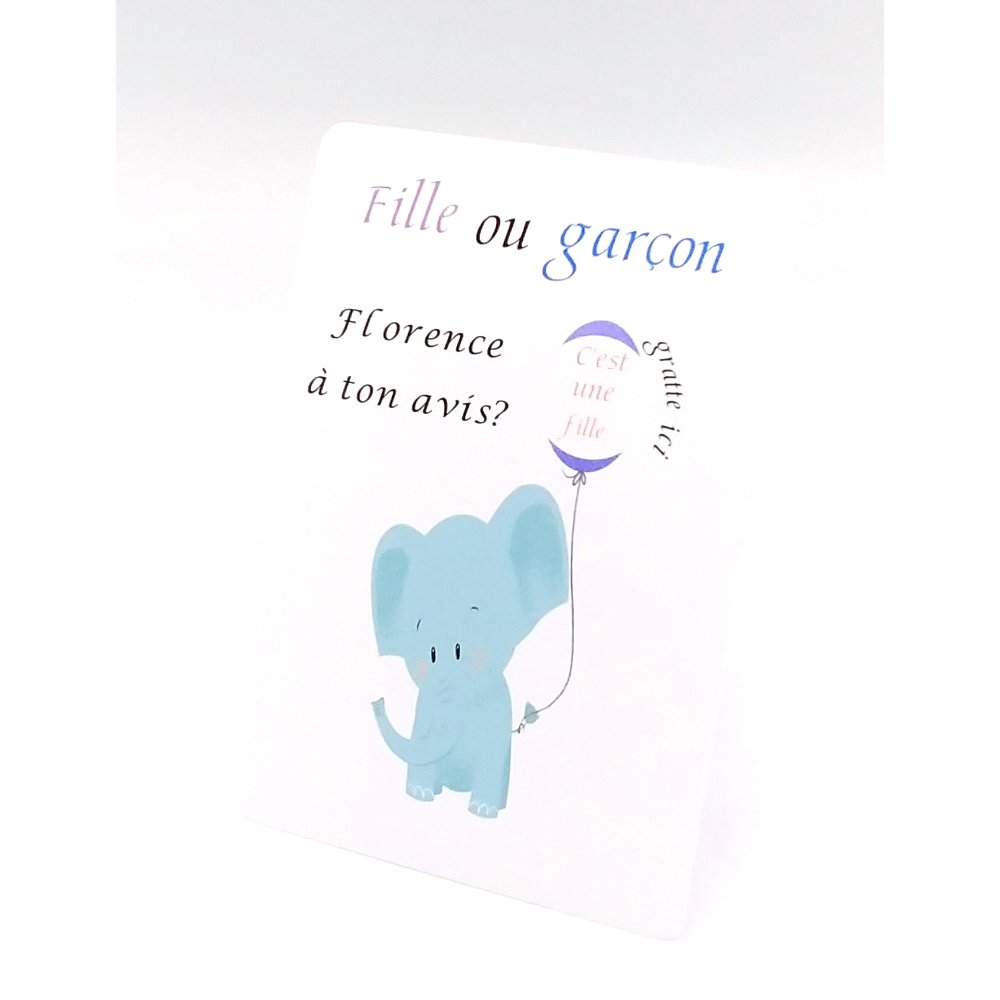 Carte A Gratter Naissance Carte Annonce Grossesse Carte A Gratter Fille Ou Garcon Annonce Sexe Bebe Un Grand Marche