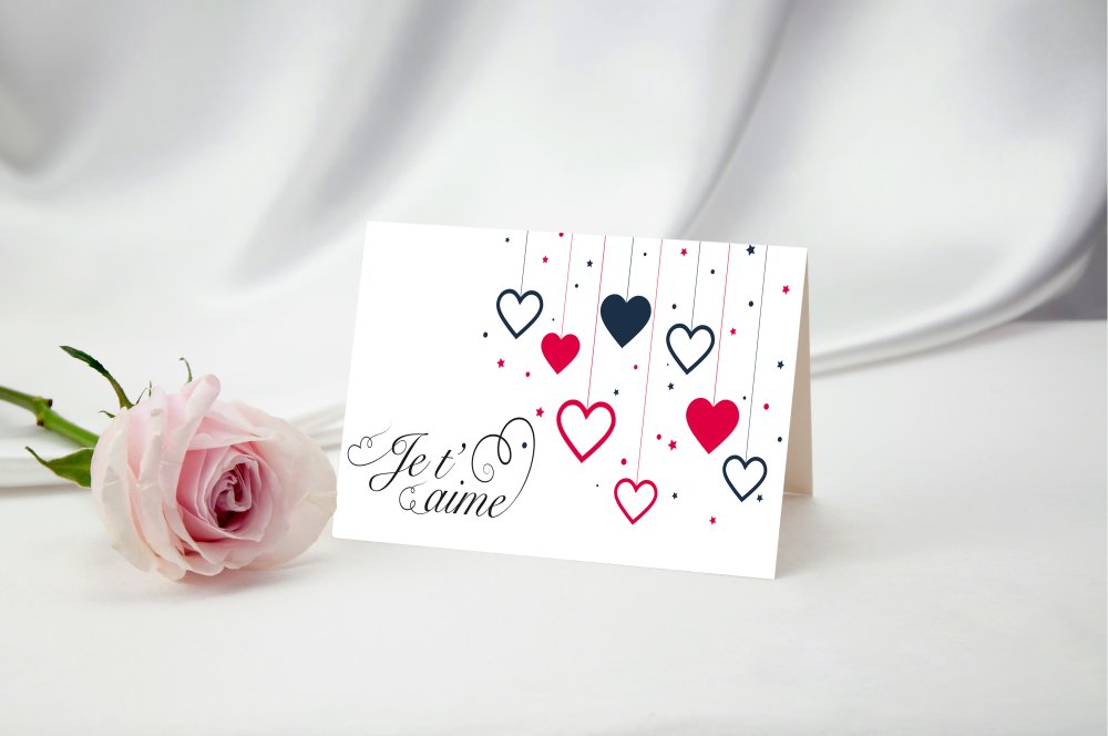 Carte Saint Valentin Carte Je T Aime Carte Anniversaire Mariage Un Grand Marche