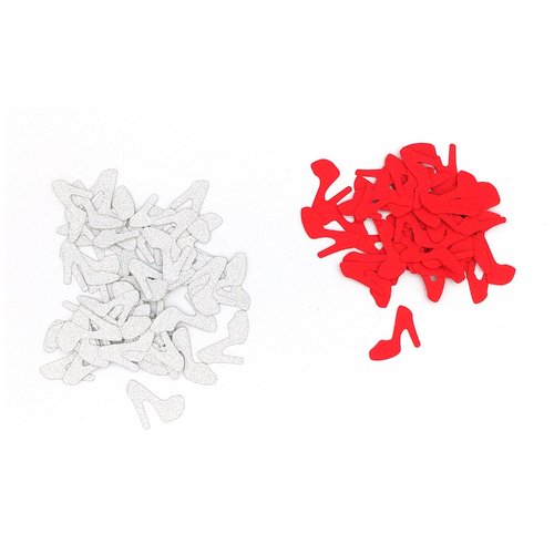 Confettis En Forme De Chaussure Confettis De Table De Fete Scrapbooking Confettis Papier Couleur A Personnaliser Un Grand Marche