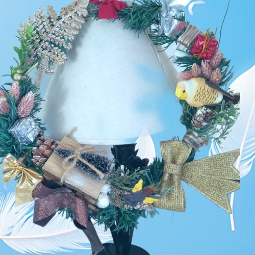Couronne de noël festive