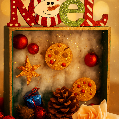 Boite decorative de noël