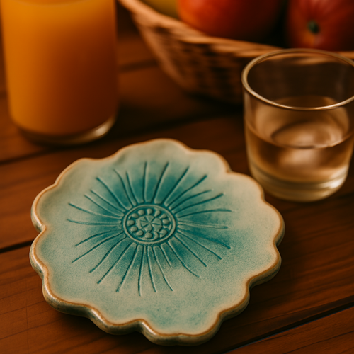 Dessous de verre floral