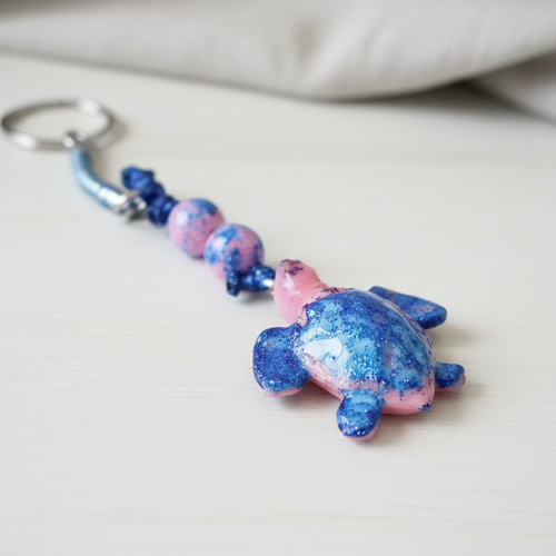 Porte-clé "tortue nébuleuse"