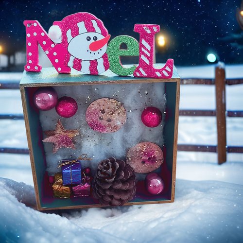 Boite decorative de noël