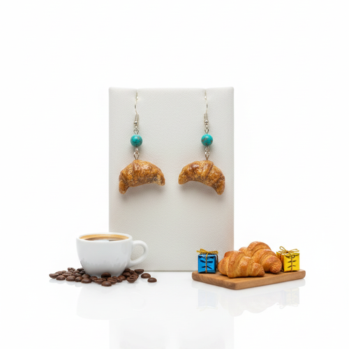 Boucles d'oreilles "le croissant chic"