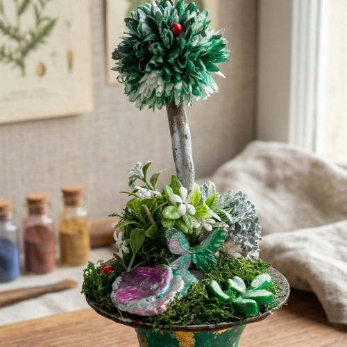 Jardin imaginaire sous l'arbre