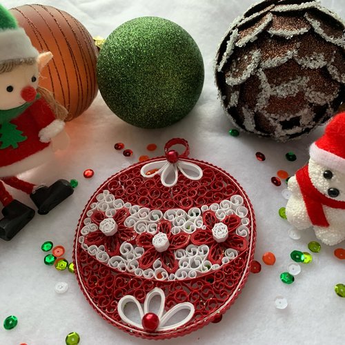 Suspension de noël en quilling
