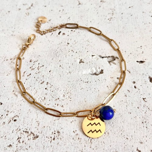 Bracelet verseau pierres naturelles femme