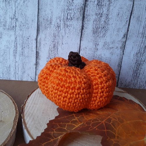 Citrouille au crochet, décoration automne / halloween