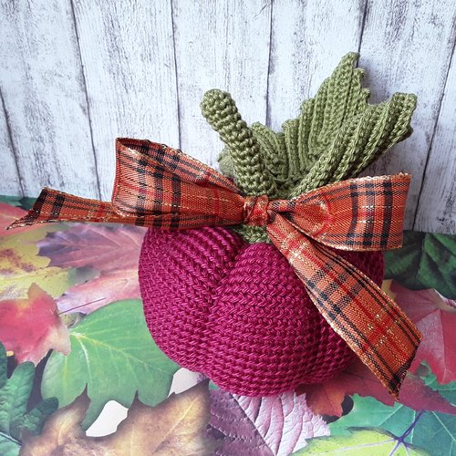 Citrouille au crochet, décoration automne / halloween