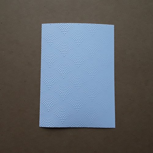 4 cartes simples, fond de carte embossé soleil levant, en papier blanc 14,5 x 10,5 cm