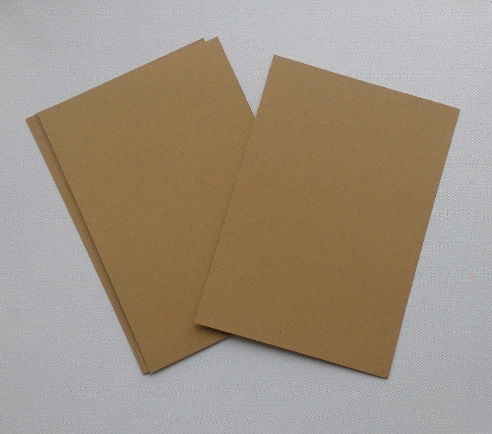 Lot de 10 petites cartes simples en papier kraft 8,5 x 5,5 cm - Un