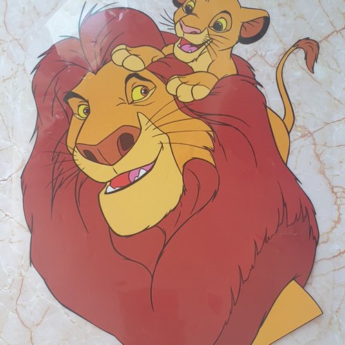 Thermocollant transfert roi lion