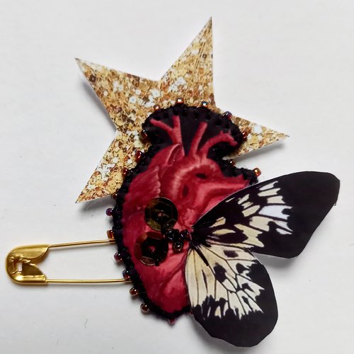 Broche "petit coeur léger"