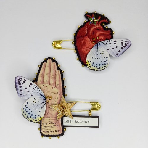 Broches "les adieux"