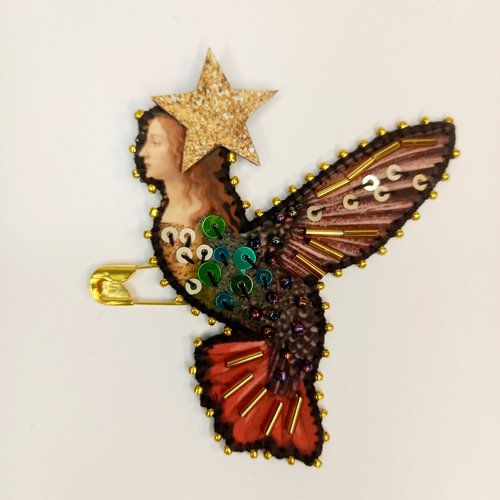 Broche "harpie"
