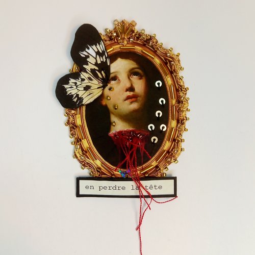 Broche "en perdre la tête"