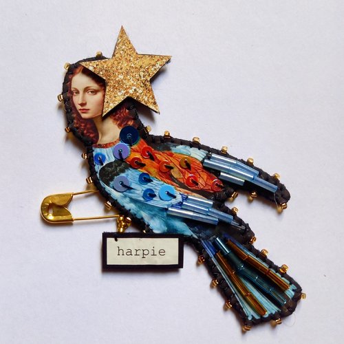 Broche "harpie"