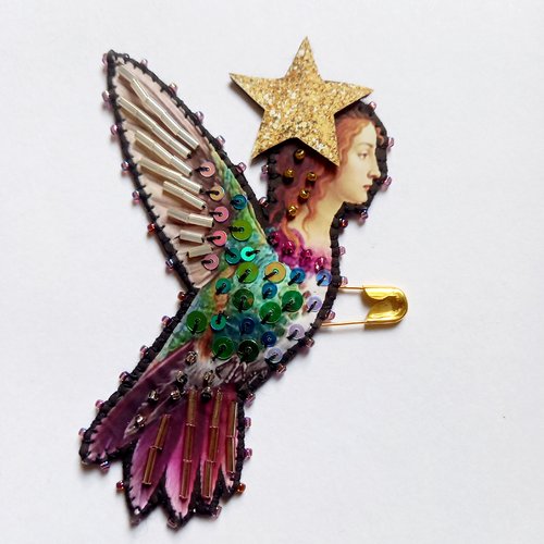 Broche "harpie l"