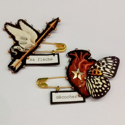 Broches "décocher sa flèche"