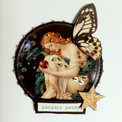 Broche "paradis perdu"